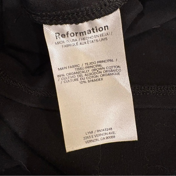 REFORMATION Nelle Black & White Midi Tank Dress Size Large NWT - Picture 10 of 12